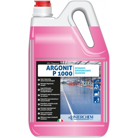 Argonit P 1000 - nepěnivý, odmašťující detergent pro očistu prům. podlah, 5kg 3