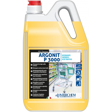 Argonit P 3000 - nepěnivý, odmašťující detergent pro očistu mikroporézních podlah, 6kg 3