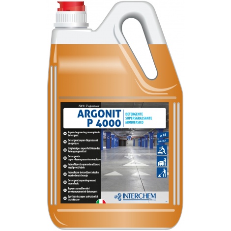 Argonit P 4000 - nepěnivý odmašťující detergent pro očistu podlah 5kg 3